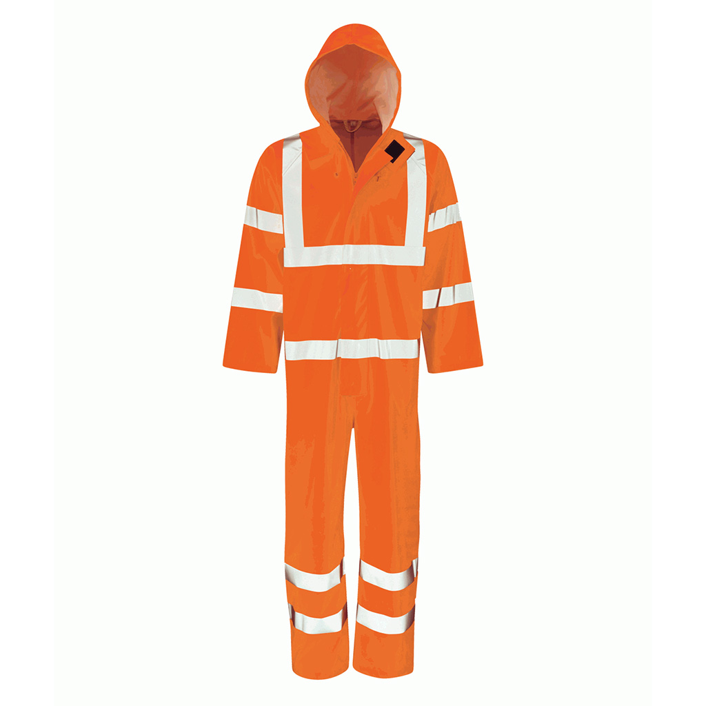 HI VIS WATERPROOF COVERALL