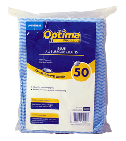BLUE ALL PURPOSE CLOTH PK 50 (BOX OF 20)