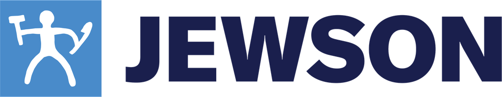 JEWSON (NEW) 3 COL 2766C/279C/WHITE BACK LOGO 220MM X 42.5MM