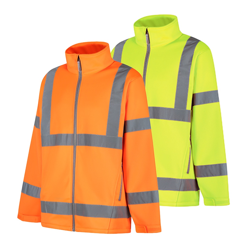AQUA HI-VIS SOFT SHELL JACKET