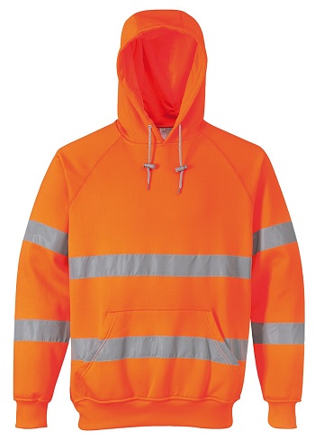 HI-VIS HOODED SWEATSHIRT B304