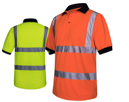 AQUA HI VIS POLOSHIRT EN ISO 20471