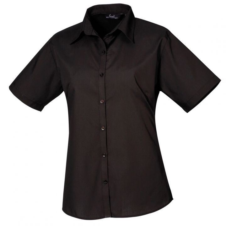 UC712 LADIES POPLIN S/SLEEVE BLOUSE