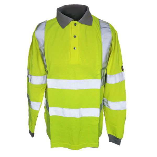 POLO HI VIS EN20471 ANTI-STATIC FR L/S
