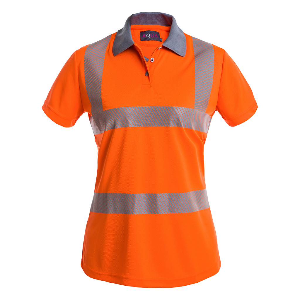 WOMENS SHORT SLEEVE HI VIS POLOSHIRT
