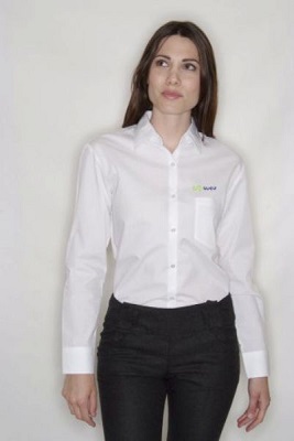 LADIES L/S P/COT POPLIN SHIRT 934F