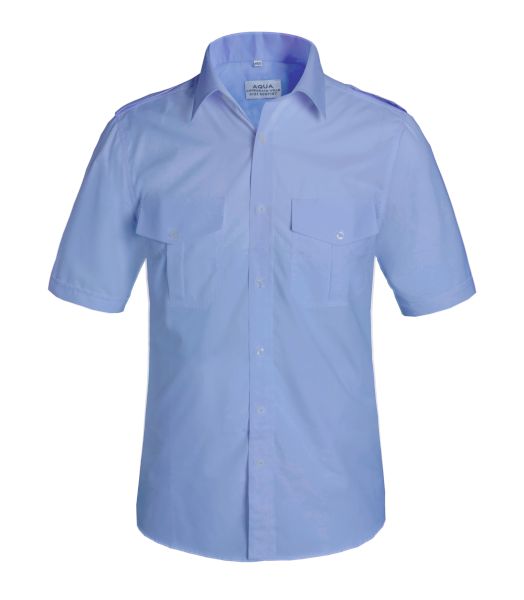 AQUA MENS PILOT SHIRT S/S