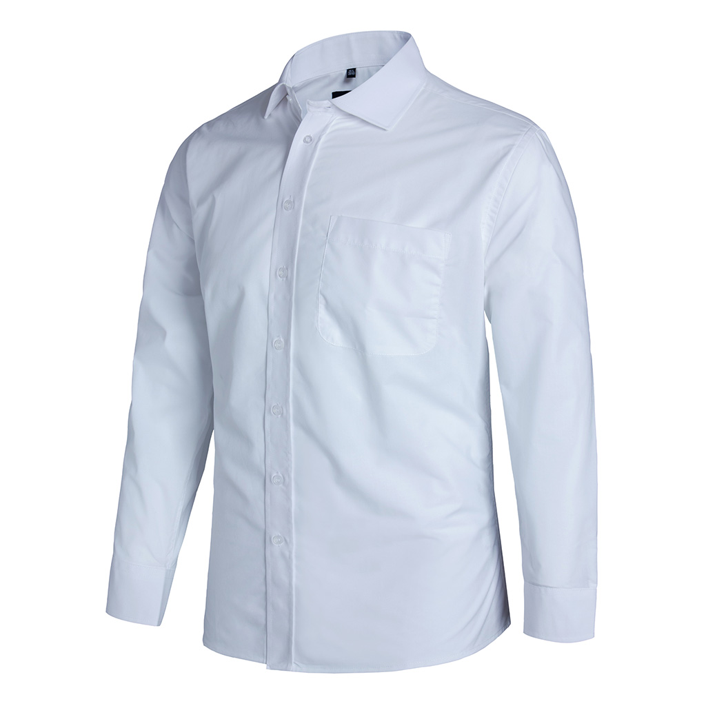 AQUA END ON END CUTAWAY L/S COLLAR SHIRT